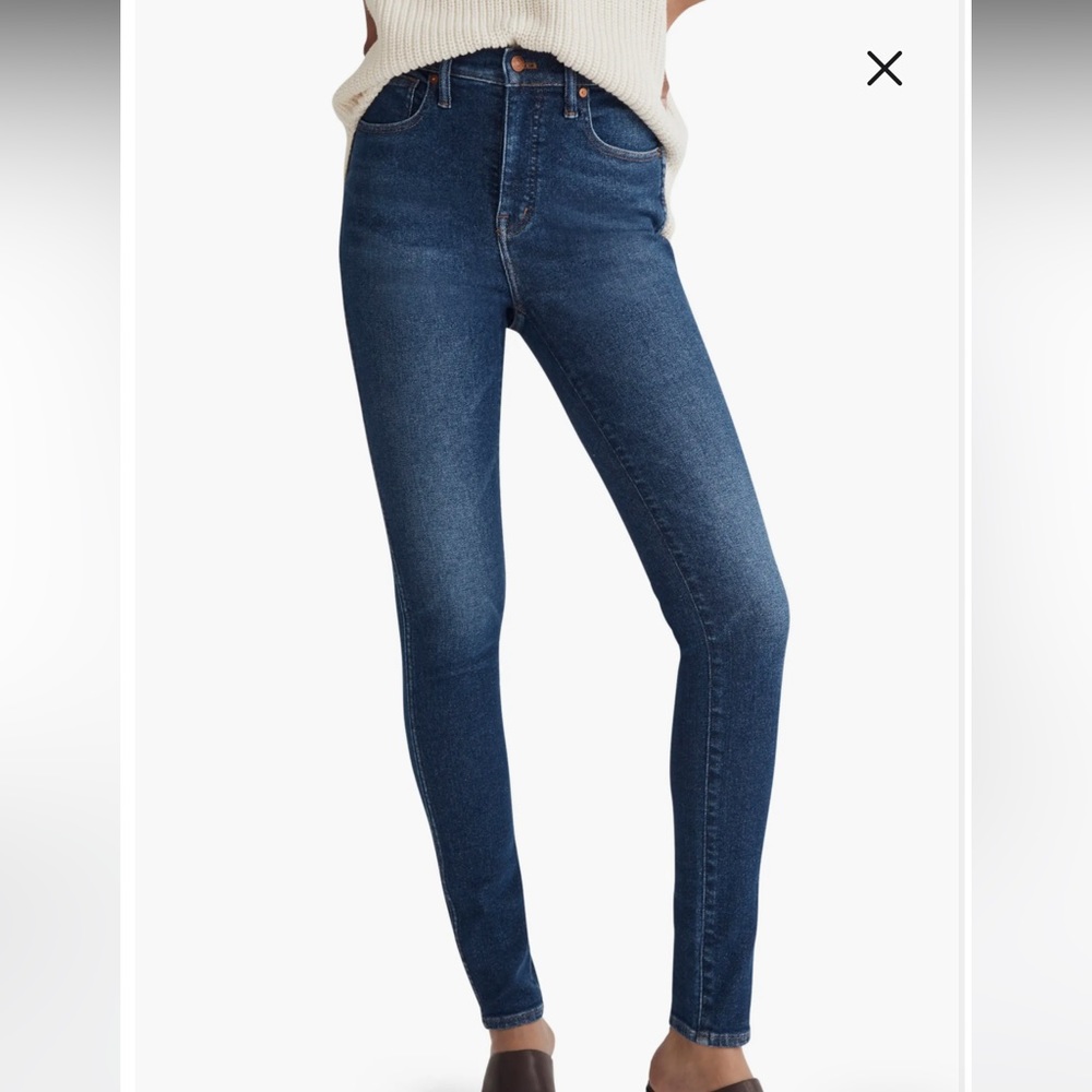 Madewell 10" High Rise Skinny Jeans Size 25